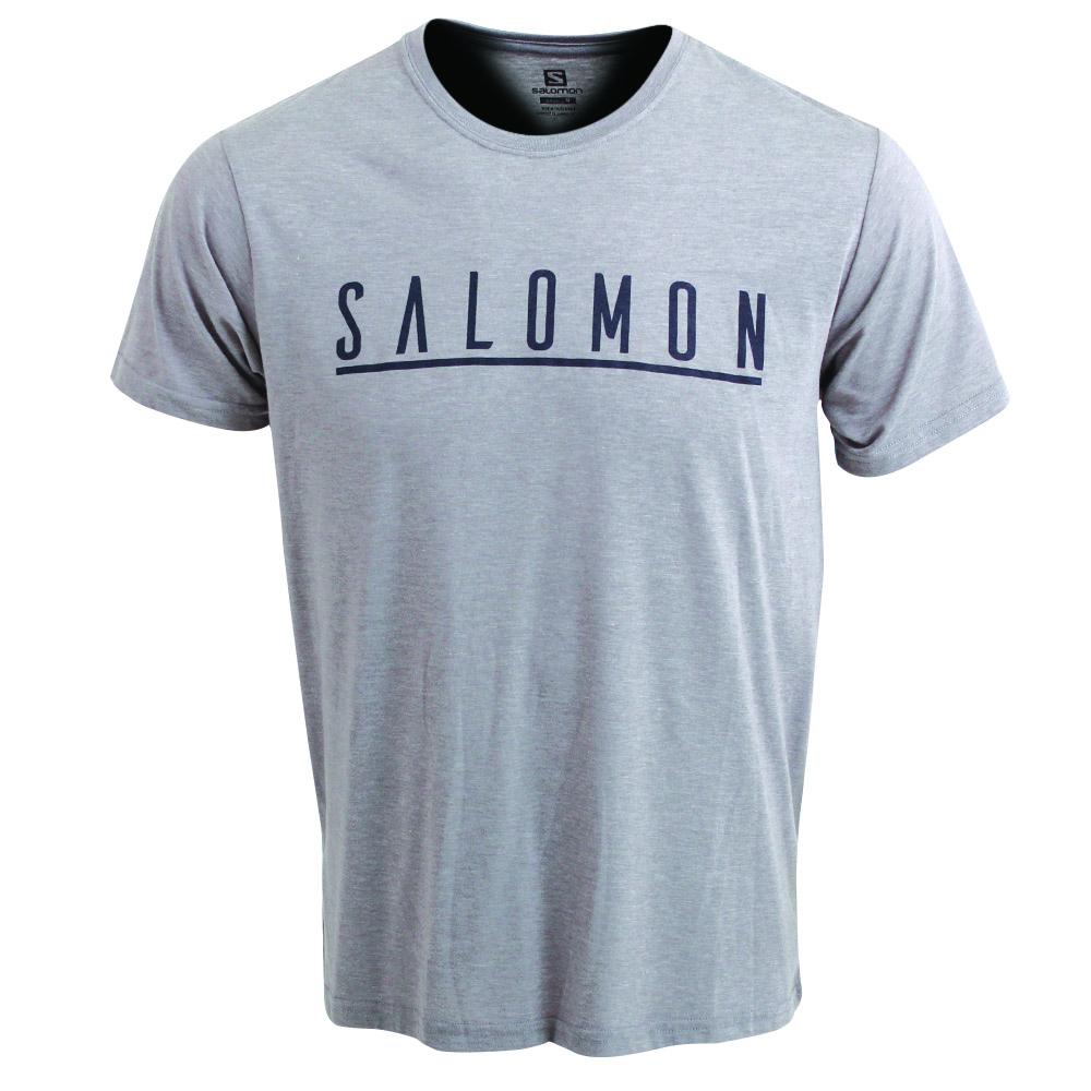 T-Shirts Salomon Homme Grise - Salomon UNDERSCORE SS M - France (1862-NQKCT)